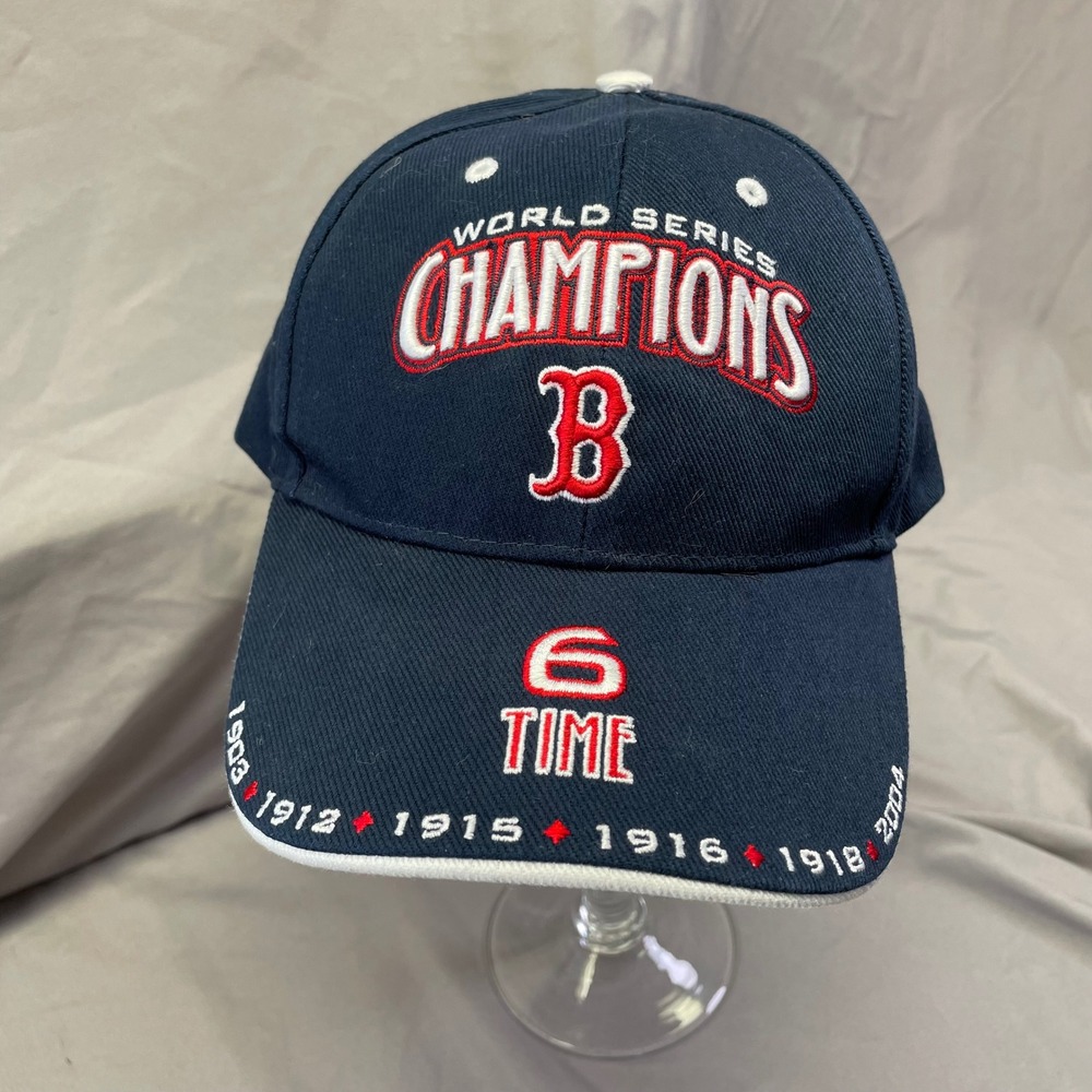 Boston Red Sox 2004 World Series Champions Hat Navy Blue‎ Twins Enterprise MLB